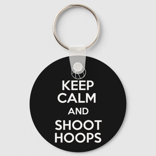 Behalt von Ruhe- und Shoot-Hoops Schlüsselanhänger (Vorderseite)