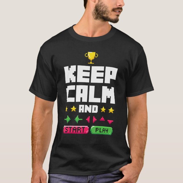 Behalt von Videospiel-Gamer PC Co T-Shirt (Vorderseite)