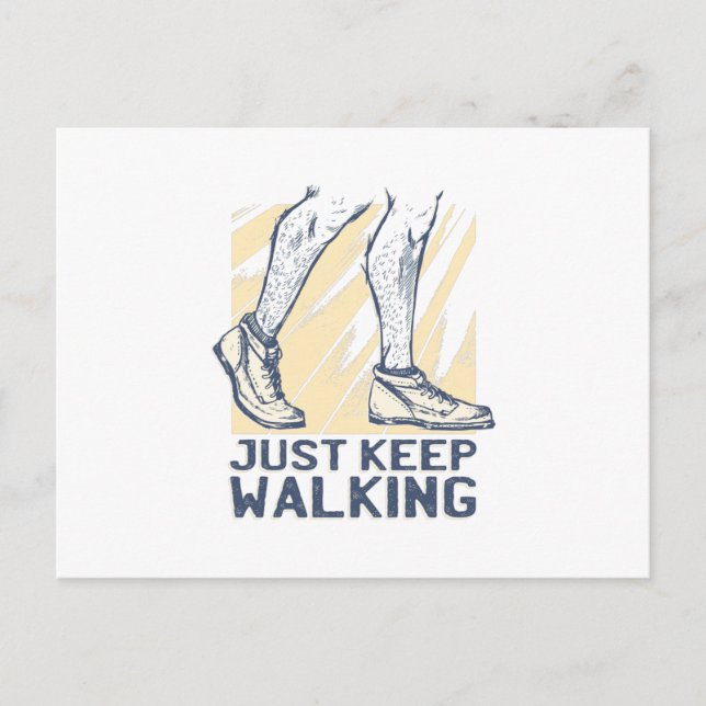 Behalt WALKING Postkarte (Vorderseite)
