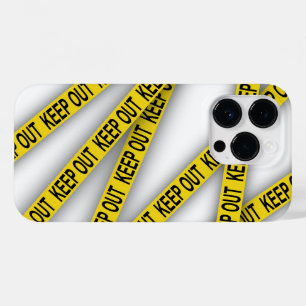 Behalt weg bleibe nicht überschreiten Polizei Band Case-Mate iPhone 14 Pro Hülle