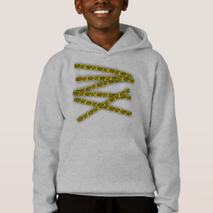 Behalt weg bleibe nicht überschreiten Polizei Band Hoodie