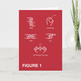 Behalt Weihnachten mit Deiner Sign-Language Card
