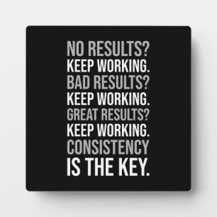 Behalt Working - Gym, Hustle, Erfolg, Motivierend Fotoplatte