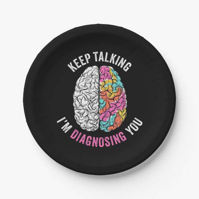 Behalt zu sprechen, wenn ich dich diagnostiziere pappteller (Vorderseite)