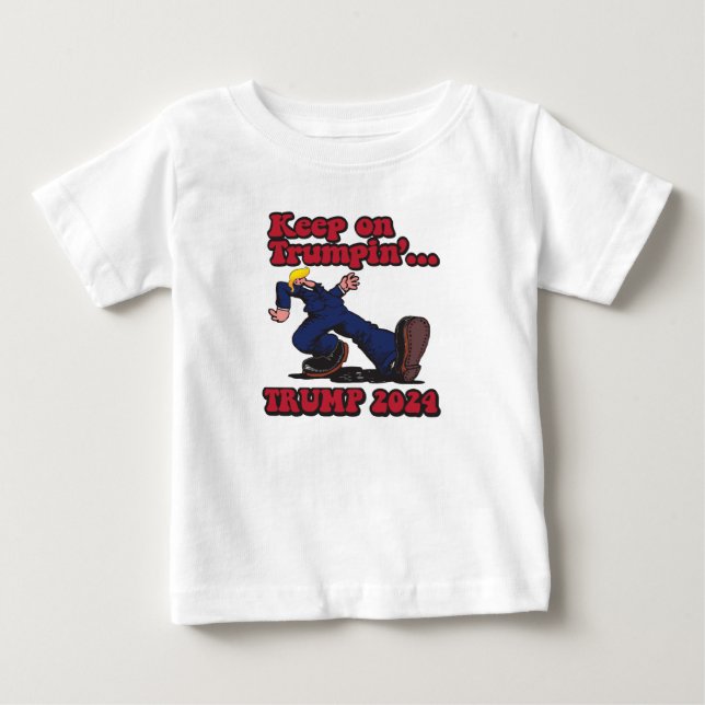 Behalt zu Trump 2024 Baby T-shirt (Vorderseite)
