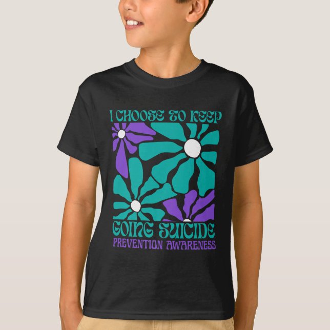 Behalt zur Prävention von Frauenselbstmorden T-Shirt (Vorderseite)
