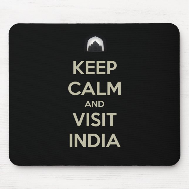 behalte Besuch India Mousepad (Vorne)