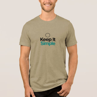 Behalte es einfach - Minimal Design KISS-Shirt Tri-Blend Shirt