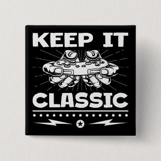 Behalte es klassisch Retro-Gaming-Controller Video Button
