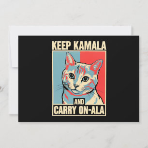 Behalte Kamala und Mach Weiter-A-La LA Kamala Harr Einladung