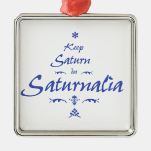 Behalte Saturn im Saturnfest Ornament Aus Metall