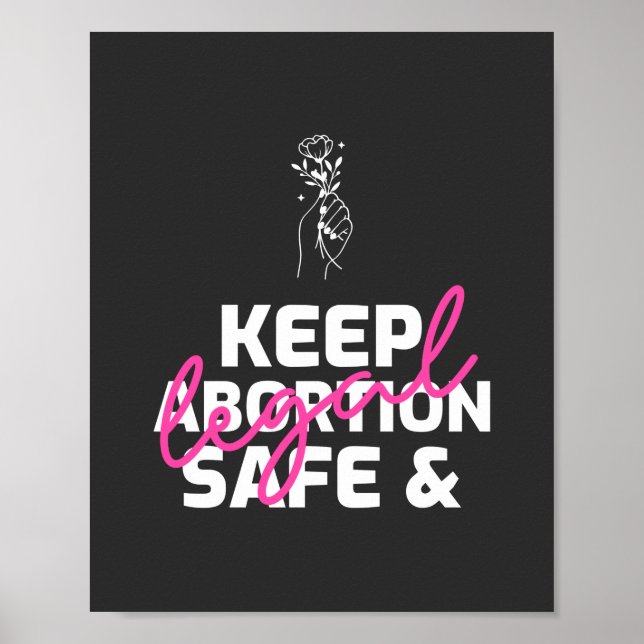 Behalten Abtreibung sicher und legal Poster (Vorne)