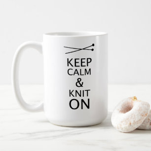 Behalten Beruhiger Strick auf ・ Handwerk Kaffeetasse