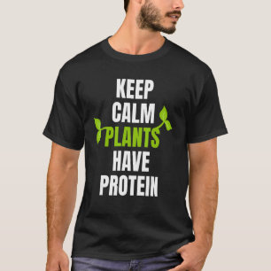 Behalten Calm-Pflanze haben Eiweiß für Vegane und T-Shirt