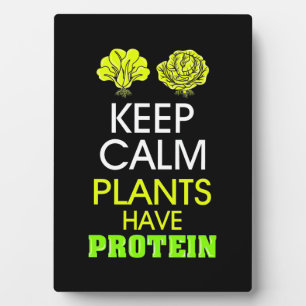 Behalten Calm-Pflanze haben Protein Fotoplatte