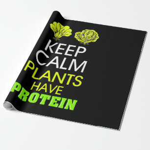Behalten Calm-Pflanze haben Protein Geschenkpapier