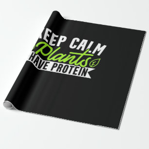 Behalten Calm-Pflanze Protein haben Geschenkpapier