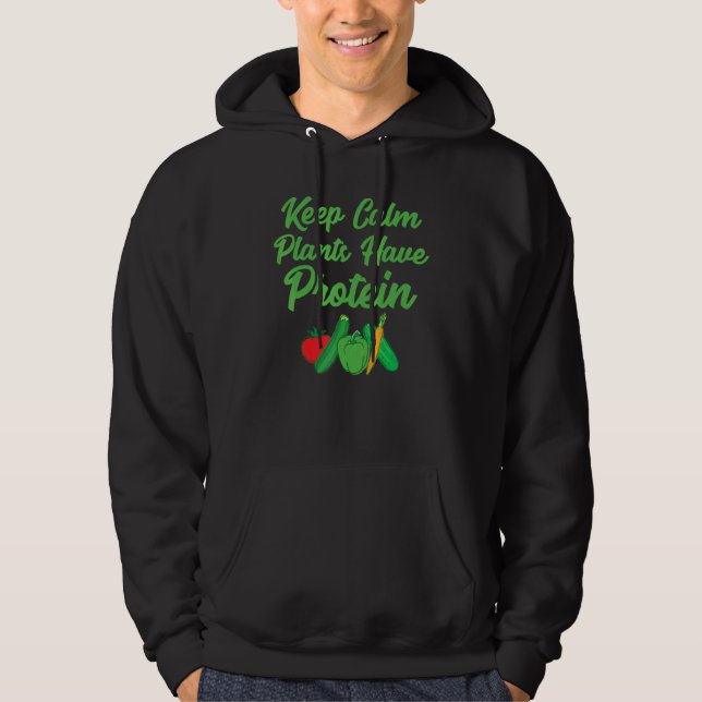 Behalten Calm-Pflanze verfügen über Protein-Vegane Hoodie (Vorderseite)