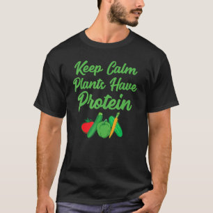 Behalten Calm-Pflanze verfügen über Protein-Vegane T-Shirt