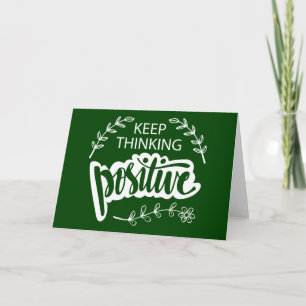 Behalten Denken positiv Karte