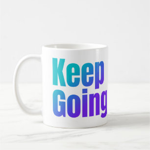 Behalten inspirierender Farbtext mit Individuelle  Kaffeetasse