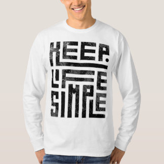 Behalten Leben Einfach - Minimalistisches Langschl T-Shirt