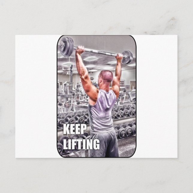 Behalten Lifting Postkarte (Vorderseite)