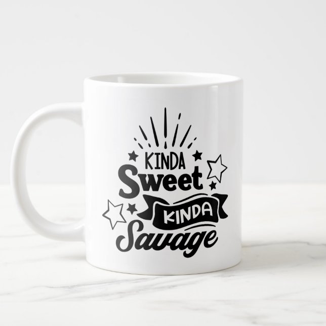 Behalten oder entwerfen Sie Ihre eigene -Tasse Rie Jumbo-Tasse (Links)
