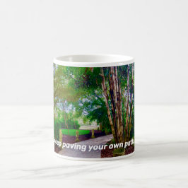 Behalten Planen des eigenen Weges Kaffeetasse