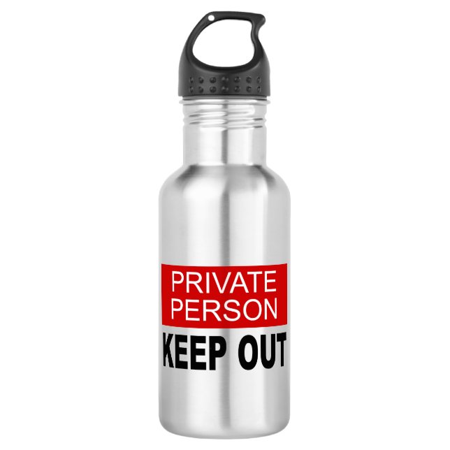 Behalten Privatperson Edelstahlflasche (Vorderseite)