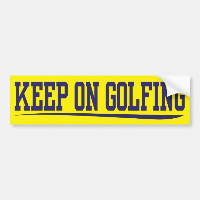 behalten Sie auf dem Golf spielen Autoaufkleber (Vorne)