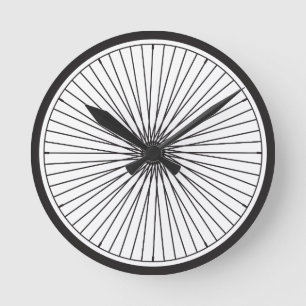 Behalten Sie auf Rollen… Fahren Sie Raduhr rad Runde Wanduhr