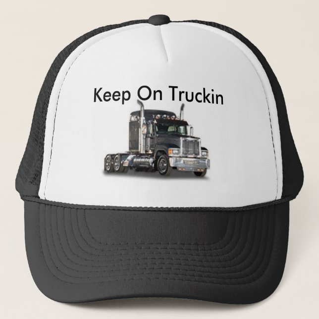 Behalten Sie auf Truckin Truckerkappe (Vorderseite)