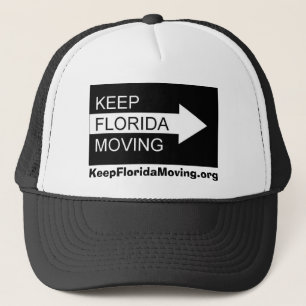 Behalten Sie beweglichen Hut Floridas in Schwarzem Truckerkappe