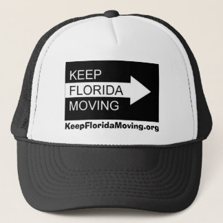 Behalten Sie beweglichen Hut Floridas in Schwarzem Truckerkappe