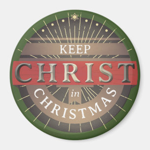 Behalten Sie Christus im Weihnachtsmagneten Magnet