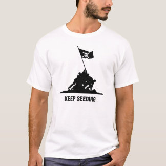 Behalten Sie das Säen T-Shirt