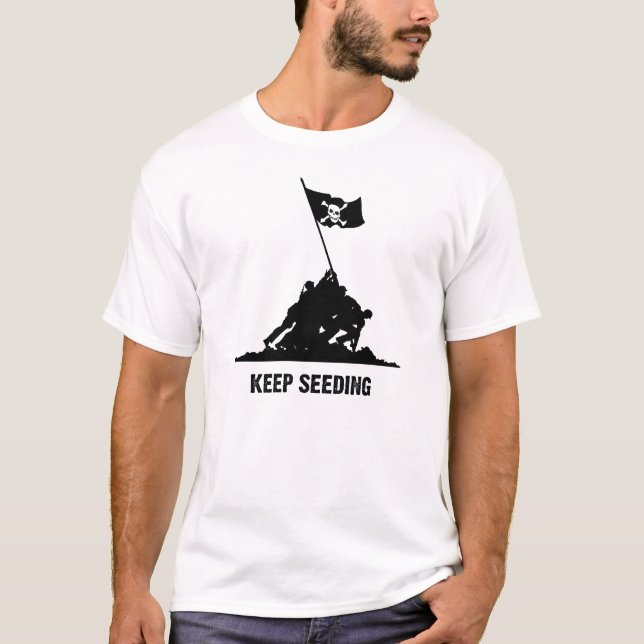 Behalten Sie das Säen T-Shirt (Vorderseite)
