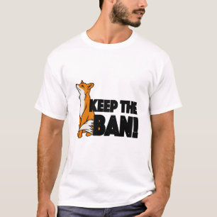 Behalten Sie das Verbot! Antifox-Jagd-Illustration T-Shirt