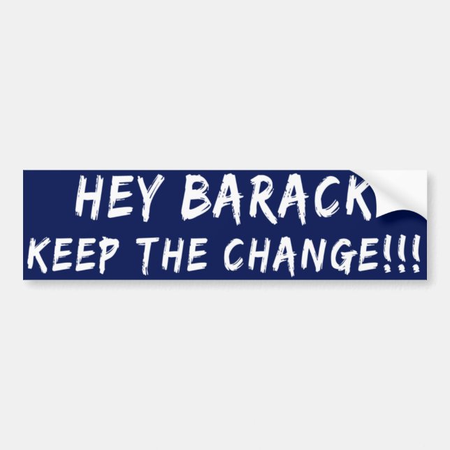 Behalten Sie den Änderung AntiBarack Autoaufkleber (Vorne)