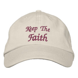 Behalten Sie den Glauben Inspirational Bestickte Baseballkappe