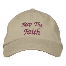 Behalten Sie den Glauben Inspirational Bestickte Baseballkappe