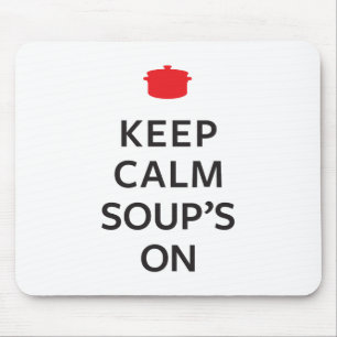 Behalten Sie der ruhigen Suppe an Mousepad