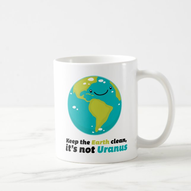 Behalten Sie die Erde sauber Kaffeetasse (Rechts)
