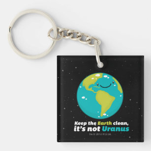 Behalten Sie die Erde sauber Schlüsselanhänger
