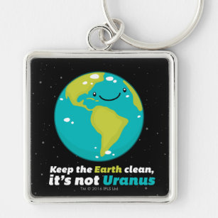 Behalten Sie die Erde sauber Schlüsselanhänger