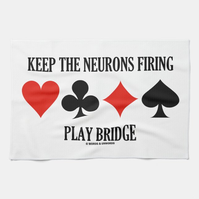 Behalten Sie die Neuronen, Spiel-Brücke Geschirrtuch (Horizontal)
