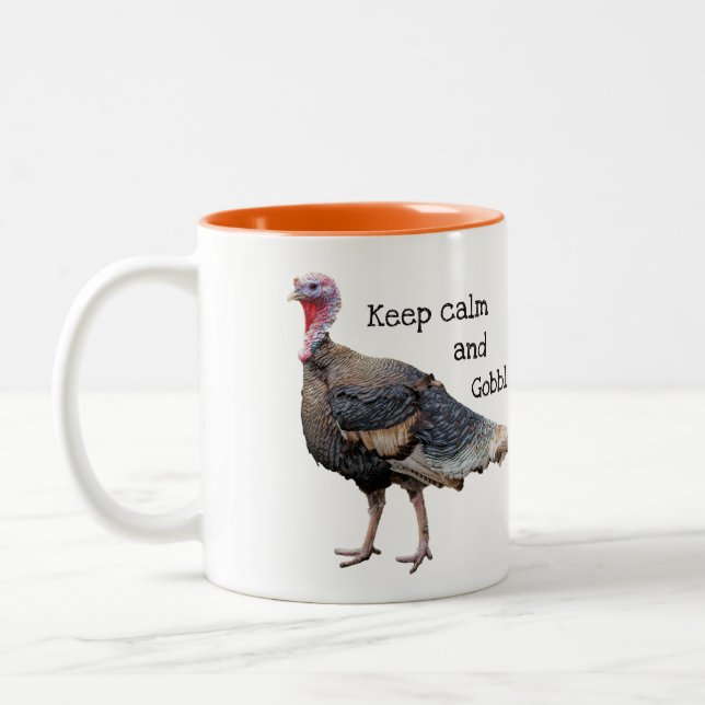 Behalten Sie die ruhige Türkei Zweifarbige Tasse (Links)
