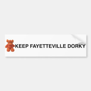 Behalten Sie Dorky Autoaufkleber Fayettevilles