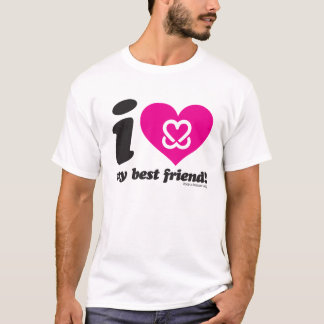 Behalten Sie eine Brust "ich Liebe mein bester T-Shirt